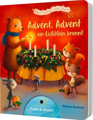 Mein Puste-Licht-Buch: Advent, Advent, ein Lichtlein brennt Sylvia Tress