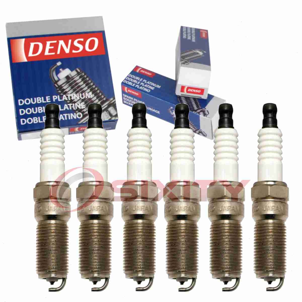 6 pc Denso Platinum Long Life Spark Plugs for 2009 Chevrolet Traverse 3.6L xm