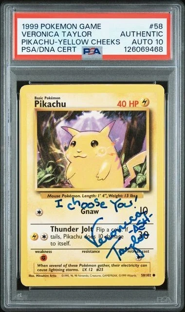 Pikachu Pokémon TCG Professional Sports Authenticator (PSA