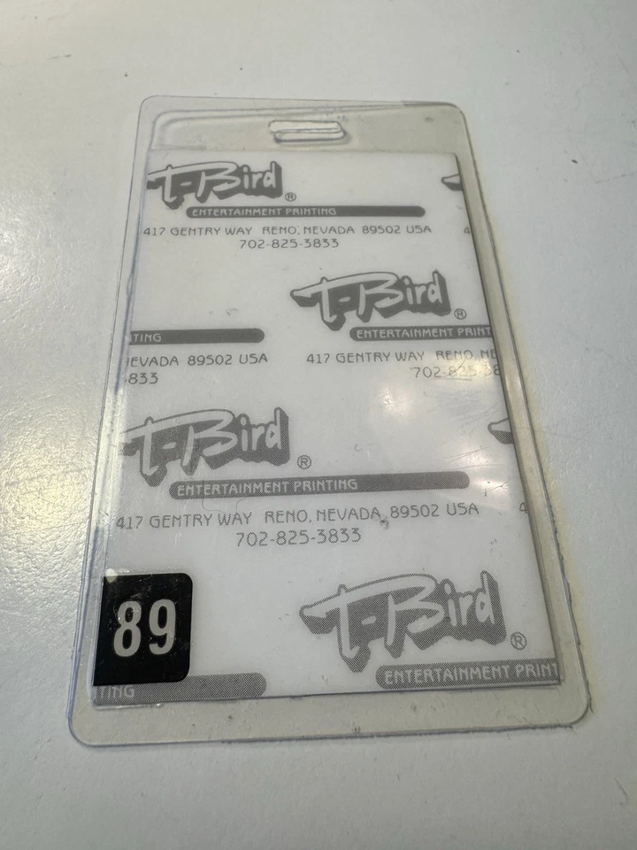 Vintage 1989 Doobie Brothers Tour Backstage Pass Black Laminate VIP RARE - Image 4 of 4