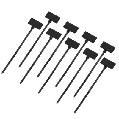 250pcs Marker Cable Zip Ties, 4 Inch Self-Locking Labels Zip Tie Wraps,Black
