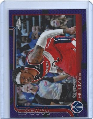 Richaun Holmes 2025-26 Topps Chrome Purple Basketball Border /75 - Wizards #236