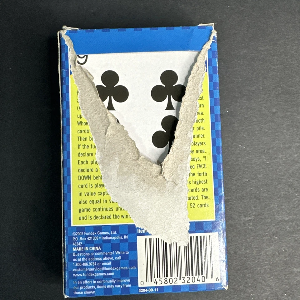 Vintage Complete War Classic Card Game Fundex EXCELLENT Cards Box Damage - Image 3 of 4