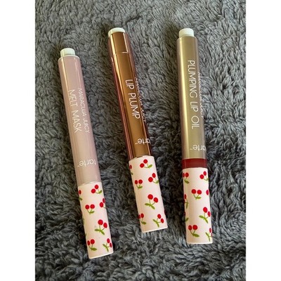 3 Tarte Maracuja Juicy Melt Mask, Lip Plump & Plumping Lip Oil NEW Full Size Set