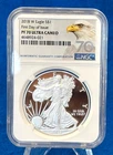 2018-W Silver Proof American Eagle 1 Oz. NGC PF70 Ultra Cameo No Spots