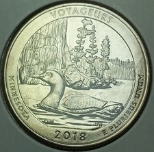 2018-S Voyageurs National Park *CLAD PROOF* QUARTER (UNC Details)