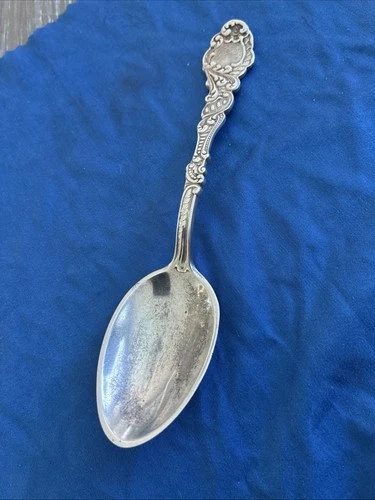 Antique Gorham sterling silver spoon with decorative handle