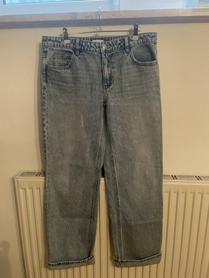 Mango Jeans Damenjeans Wideleg Wide Leg Hose denim blau L/Xl blue