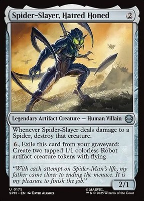 Spider-Slayer, Hatred Honed - Uc/Leg. Kreatur - Magic:  Marvel's Spider-Man - NM
