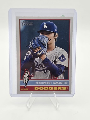 2025 Topps Heritage MLB Baseball YOSHINOBU YAMAMOTO Image Variation SP #172