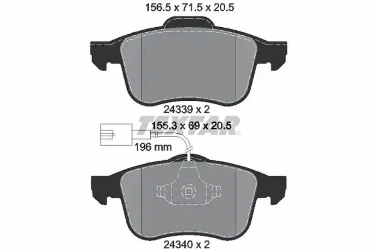 Brake Pads Set Front Textar 2433901 71772534 71772218 77363599 77364587 - Image 5