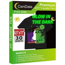 Glow in The Dark DTF Film - 8.5"x11" 30 Sheets Glow in The Dark DTF Transfer ...