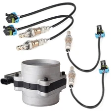 4X Oxygen o2 02 Sensor and Mass Airflow Sensor for chevy GMC C2500 C3500 7.4L