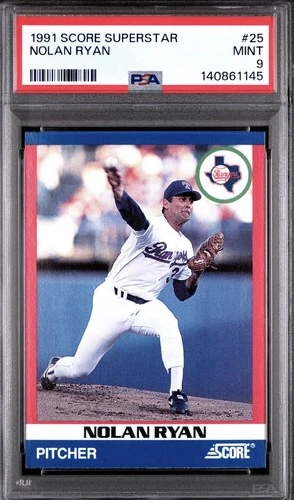 1991 Score Superstar #25 Nolan Ryan PSA 9