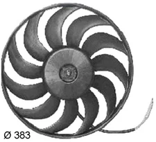 Left Mahle CFF 133 000S fan, engine cooling for Audi, Audi (FAW)