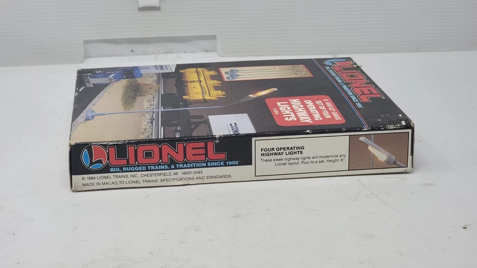 Lionel O 型公路灯 4 件套 6-12804 未测试 二手状况 — 第 3/4 张图片