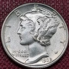 1939 Mercury Dime 10c Stunning Gem BU UNC Uncirculated Full Bands FSB FB  #99540