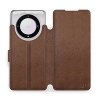 HandyhüLle FüR Honor Magic5 Lite Mobiwear Case Cover SchutzhüLle Etui Braun