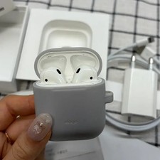 Apple AirPods 2nd Gen Full Box with Cable, Adapter  Case