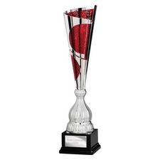 R4US Quest Laser Cut Presentation Cup Silver & Red Trophy Award 515mm