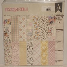 Authentique SWADDLE Baby Girl Collection Kit 12x12 Scrapbook Paper
