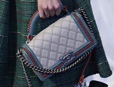 Chanel Paris-Salzburg  Multicolor Braided Top Handle LE Boy Medium Bag