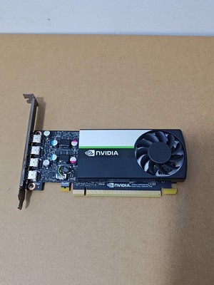 NVIDIA Quadro T1000 4GB GDDR6- 4x Mini DP, PCIe x16, Low Profile 4x Mini Display