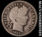 1909-D Barber Dime - Scarce  Semi-key  Better Date  No Reserve  #K922