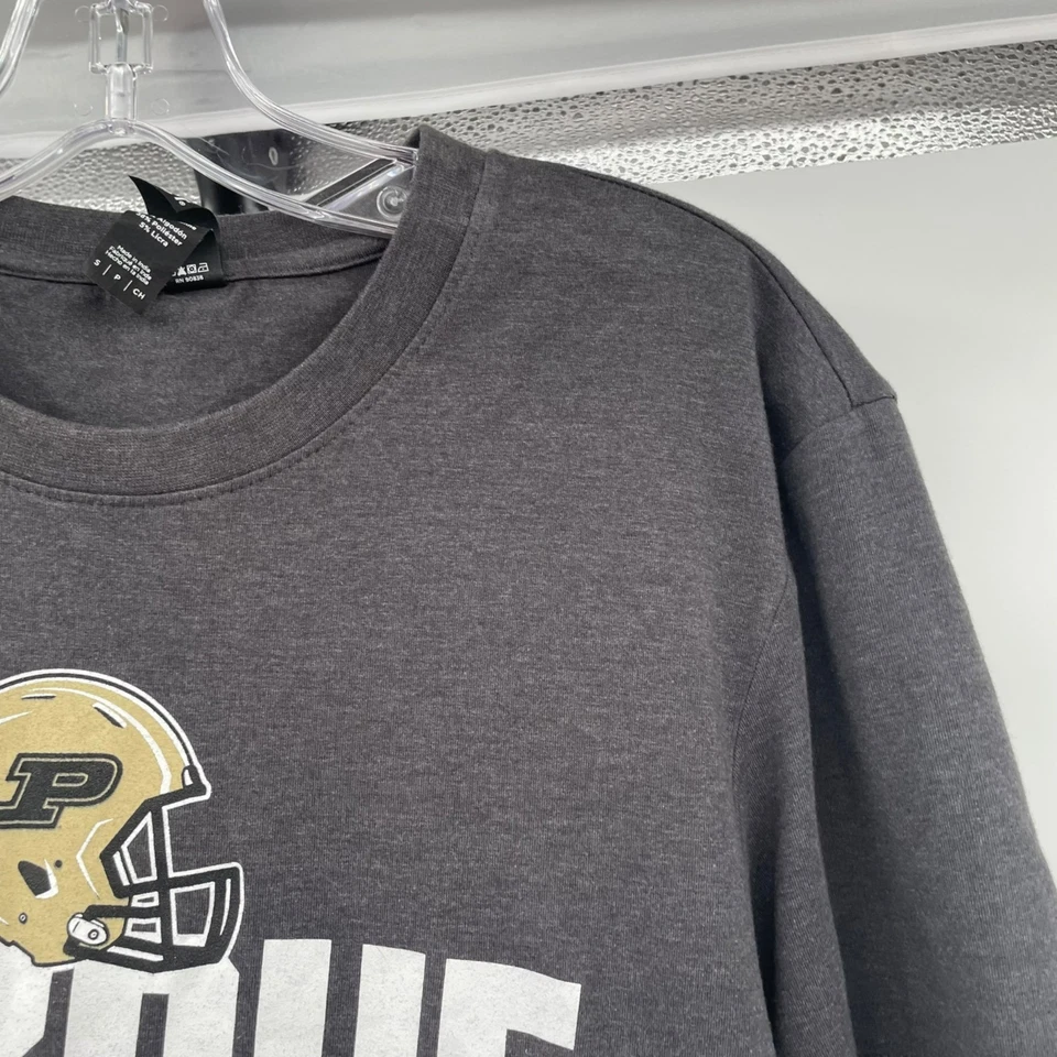 DISTRICT Men's Purdue Boilermakers Football T-Shirt Gray/Multi Size Small - Image 4 of 4