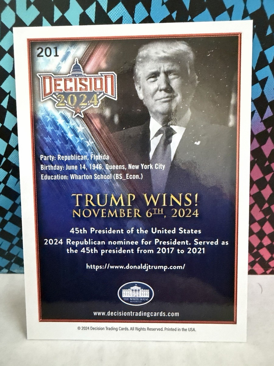 その他 Donald Trump 2024 Decision Update #201 2024 Decision Trump Wins Donald Trump #201 | eBay
