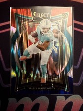 2024 Select Concourse Malik Washington #71 Red & Blue Shock Prizm (RC) Dolphins