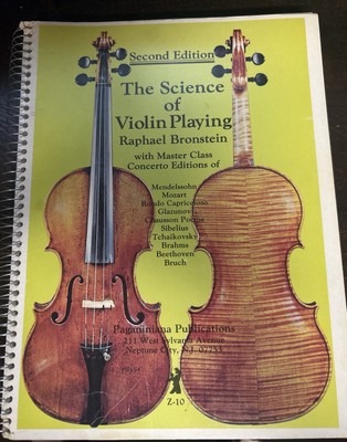 Science of Violin Playing 2nd Ed 1981 Bronstein Spiral w/ Master Class Notes 