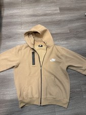 tan nike tech fleece hoodie