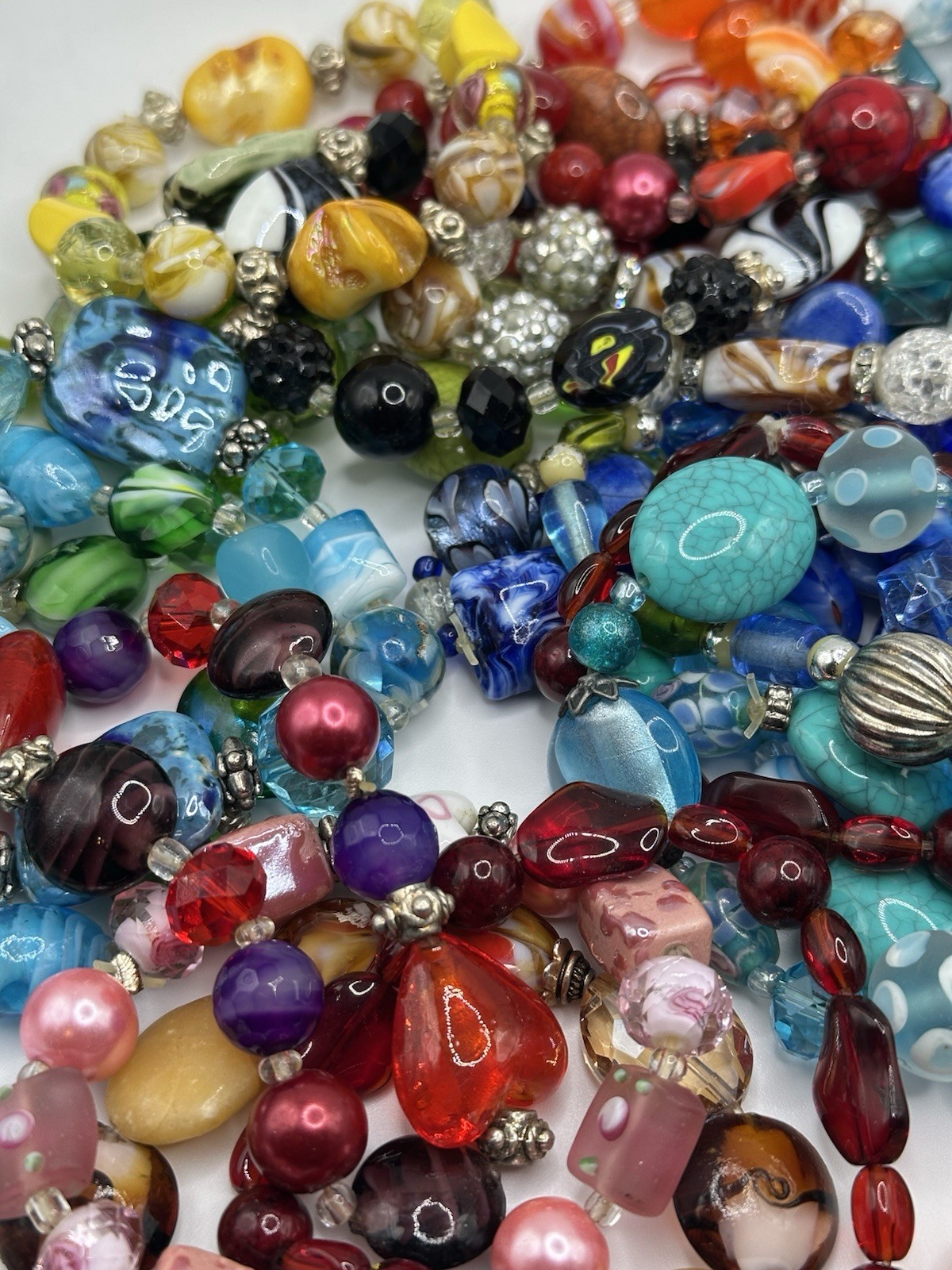 Large Bundle of Brackets: Various Colors and Beads See Pictures for Details