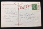 1910 EMBOSSED WUSSLER JOYOUS CHRISTMAS PC ~ COTTAGE, CHURCH, WINTER SNOW SCENE — photo 2