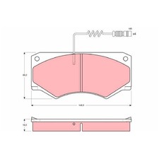 Satz Bremsbeläge Bremsklötze vorne für Mercedes G-Klasse W463 T1 601 | 246109