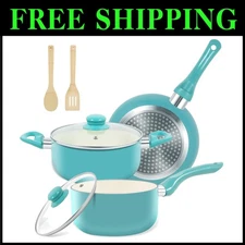 Nonstick Ceramic Pots and Pans - Stay Cool Handles