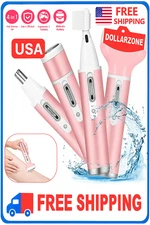 4 In 1 Women Electric Shaver Rechargeable Waterproof Razor Painless Epilator