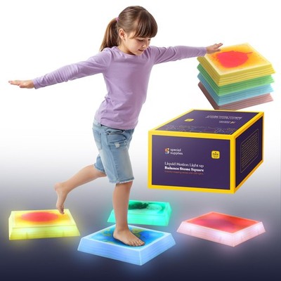 Liquid Stepping Stones for - Light-Up Square Balance Blocks - Promote Coordin...