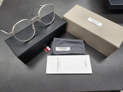 Thom Browne TBX125-A-02, Silver Unisex Optical Glasses Made In Japan Authentic