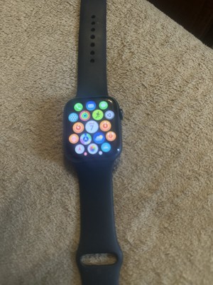 Apple Watch Series 45mm Blue Aluminium Case with Abyss Blue Silicone  194252572795 Australia