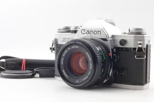 ⏯️ Canon AE-1 AE1 Silver 35mm Film SLR Camera New FD NFD 50mm f/1.8 [Near MINT]