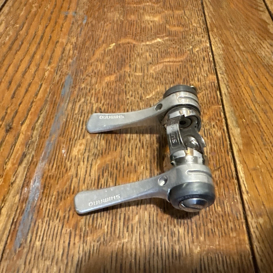 SHIMANO SL-A400 SHIFT LEVER SET 7 SPEED INDEX LIGHT ACTION SHIFTER VINTAGE  - Image 3 of 4