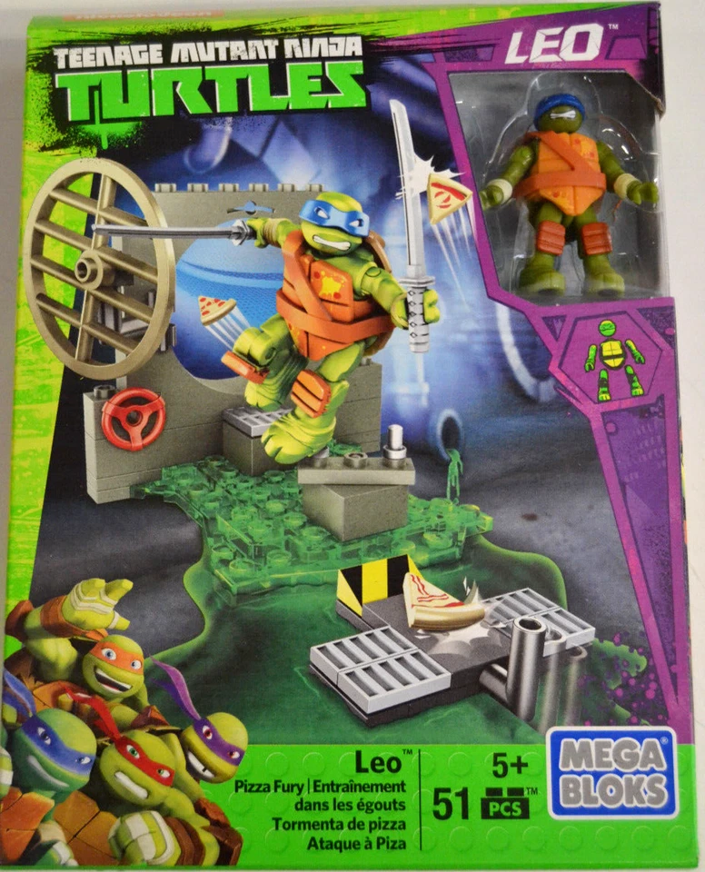Mega-Bloks Teenage Mutant Ninja Turtles  LEO  Pizza Furry  NEU&OVP  DMX34 - Bild 1 von 1