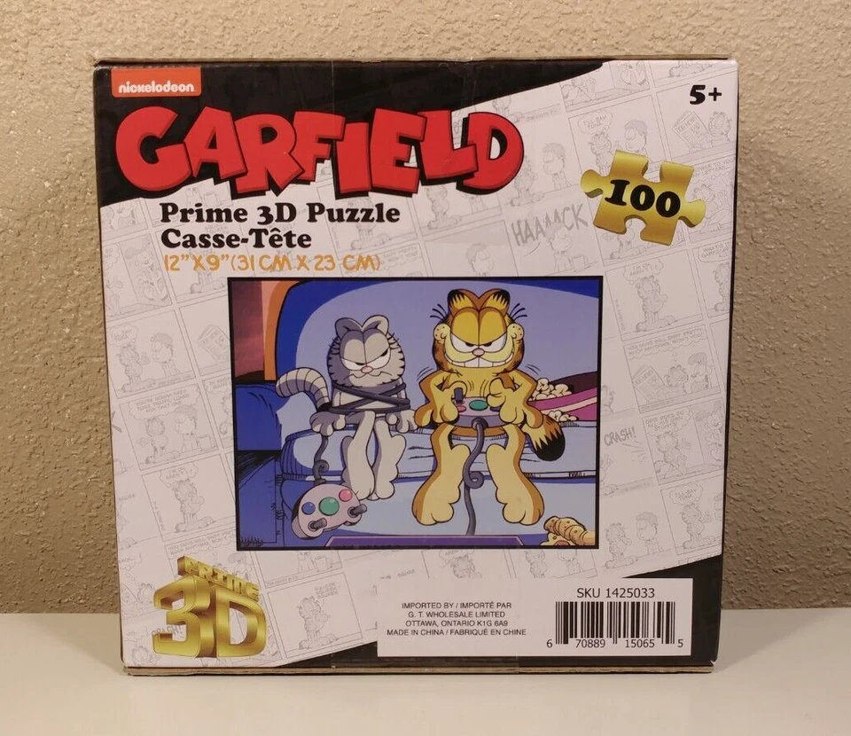 Nickelodeon Garfield Prime 3D Puzzle 100pcs 31cmx23cm 2024 - Image 2 of 4