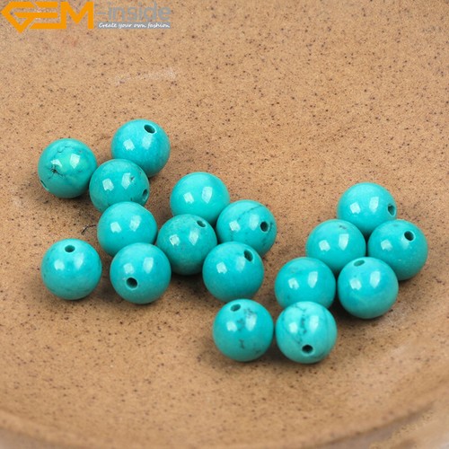 Strang Blau Türkis Perlen Naturstein Lose Perlen Schmuckherstellung 15" 8mm - Bild 28 von 56