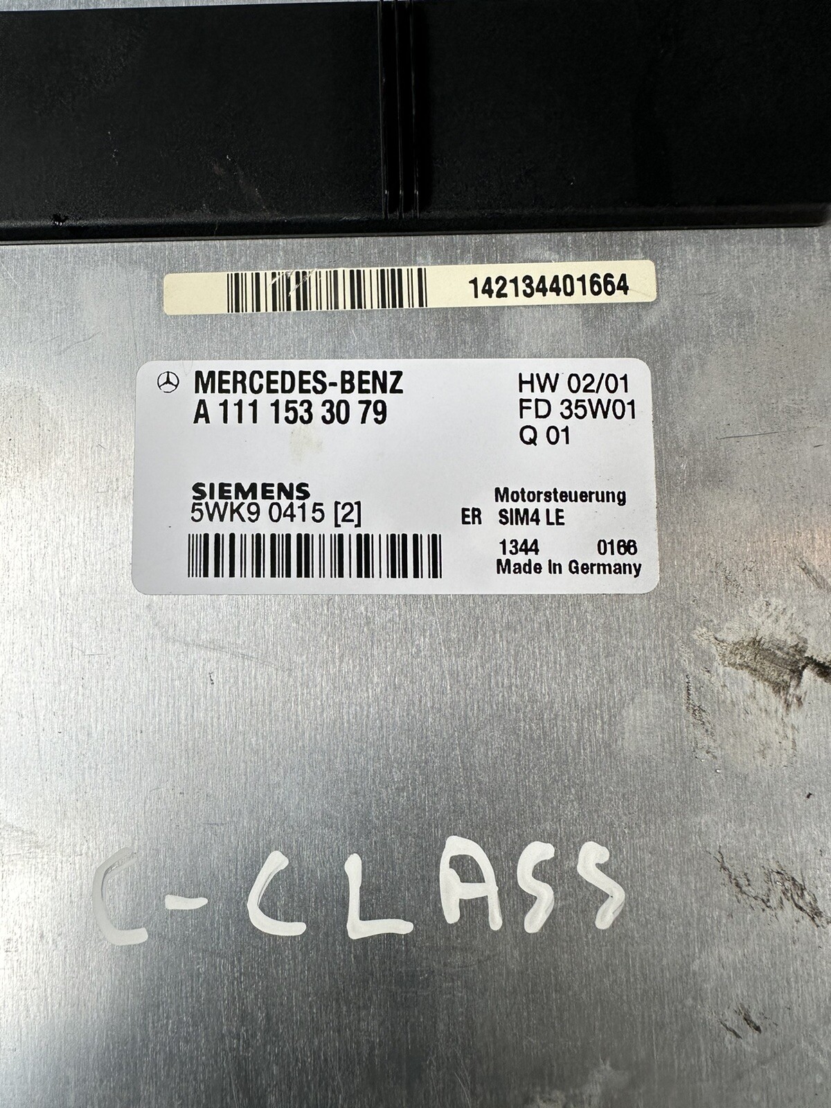 2002 W203 MERCEDES C Class 1998cc Petrol ECU Engine Control Unit 