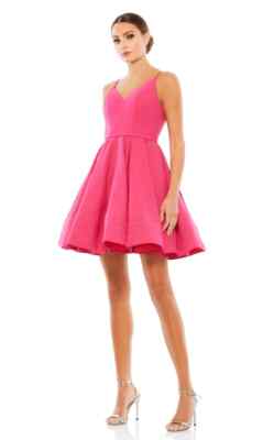 Ieena For Mac Duggal Hot Pink Fit & Flare Cocktail Dress Size 0 $238 | eBay