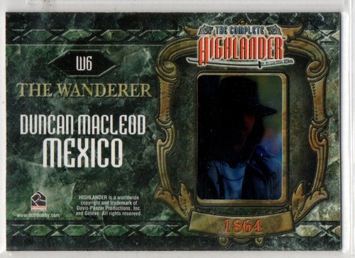 Rittenhouse Archives The Complete Highlander The Wanderer Film Chase Card W6 - Picture 2 of 2