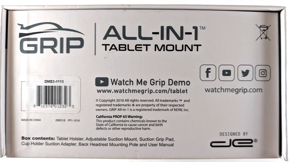 Suporte de carro tablet tudo em 1 para tablets de até 13 polegadas (universal) - Imagem 4 de 4